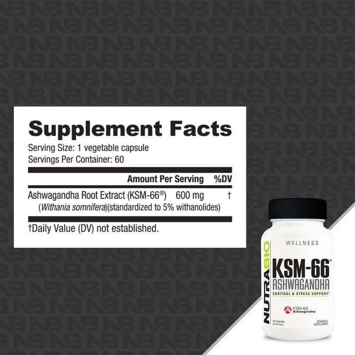 Nutrabio: Ashwaganda 60ct
