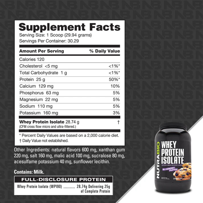 Nutrabio: Whey Protein Isolate